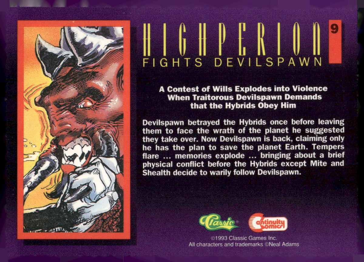 1993 Classic Deathwatch 2000 #9 Highperion Fights Devilspawn