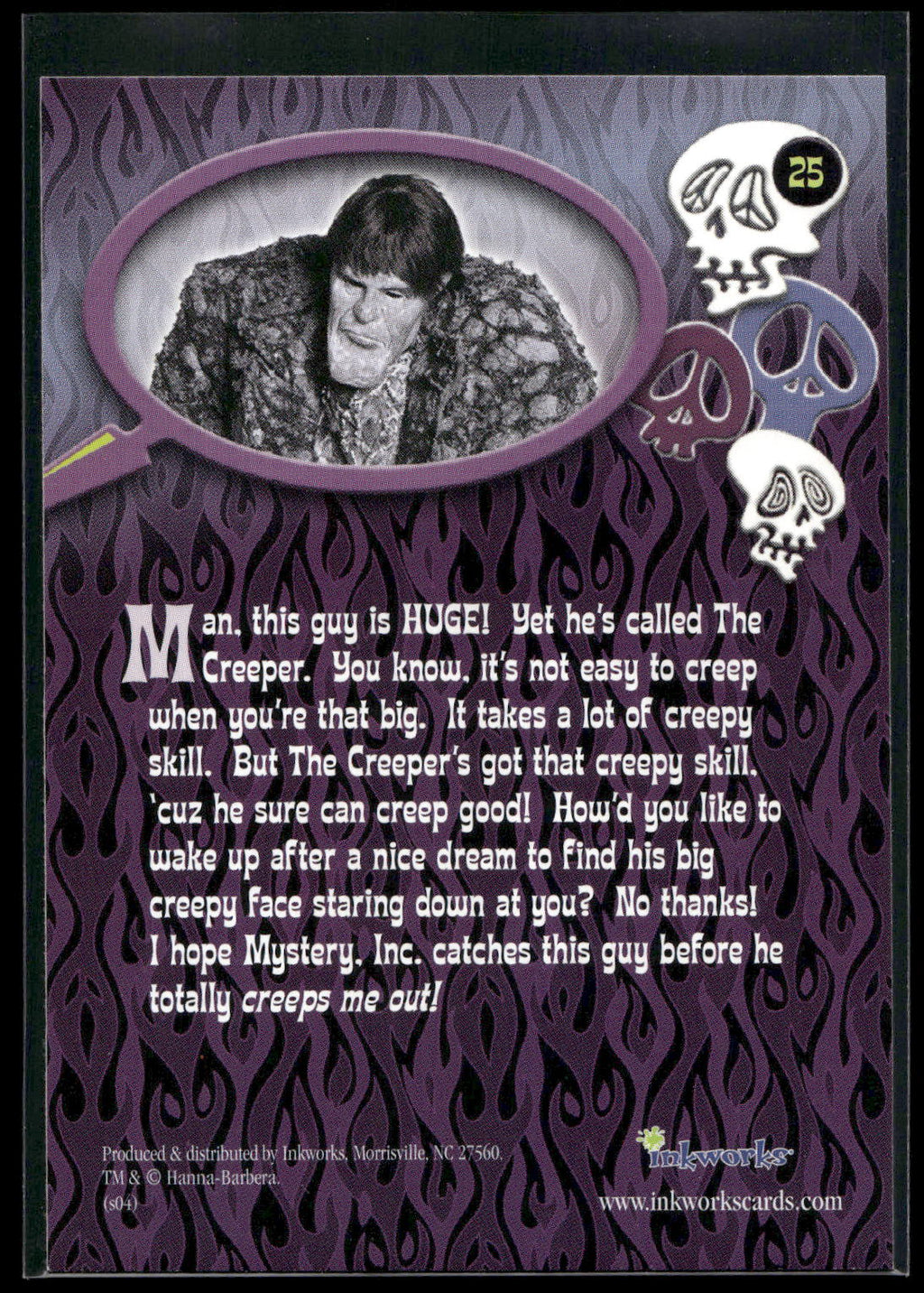 2004 Inkworks Scooby-Doo 2: Monsters Unleashed #25 The Creeper