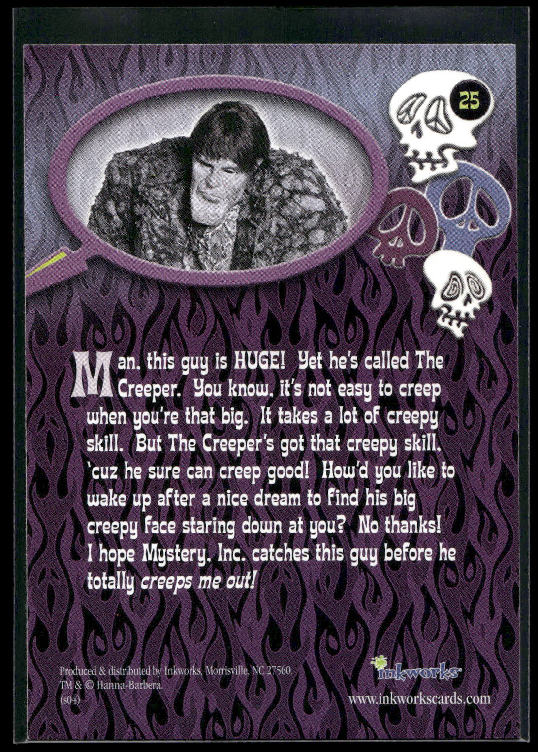 2004 Inkworks Scooby-Doo 2: Monsters Unleashed #25 The Creeper