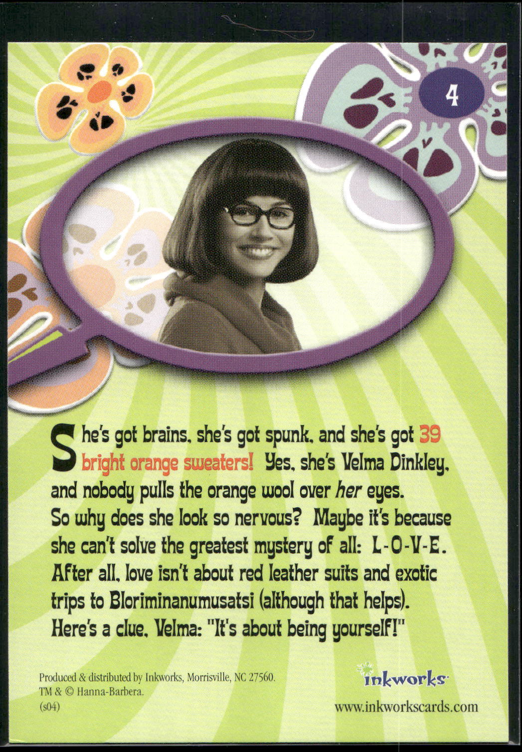 2004 Inkworks Scooby-Doo 2: Monsters Unleashed #4 Velma