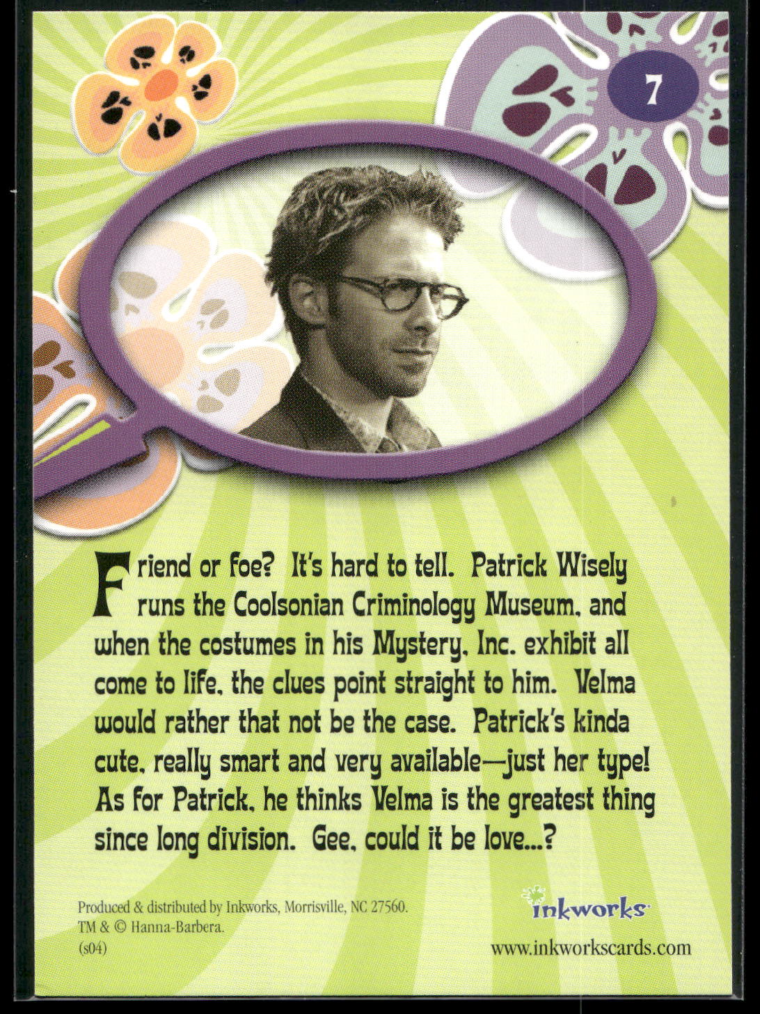 2004 Inkworks Scooby-Doo 2: Monsters Unleashed #7 Patrick