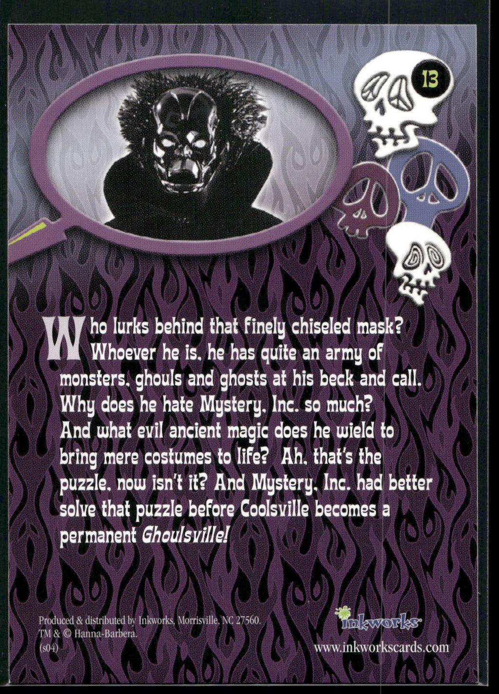 2004 Inkworks Scooby-Doo 2: Monsters Unleashed #13 Evil Masked Figure