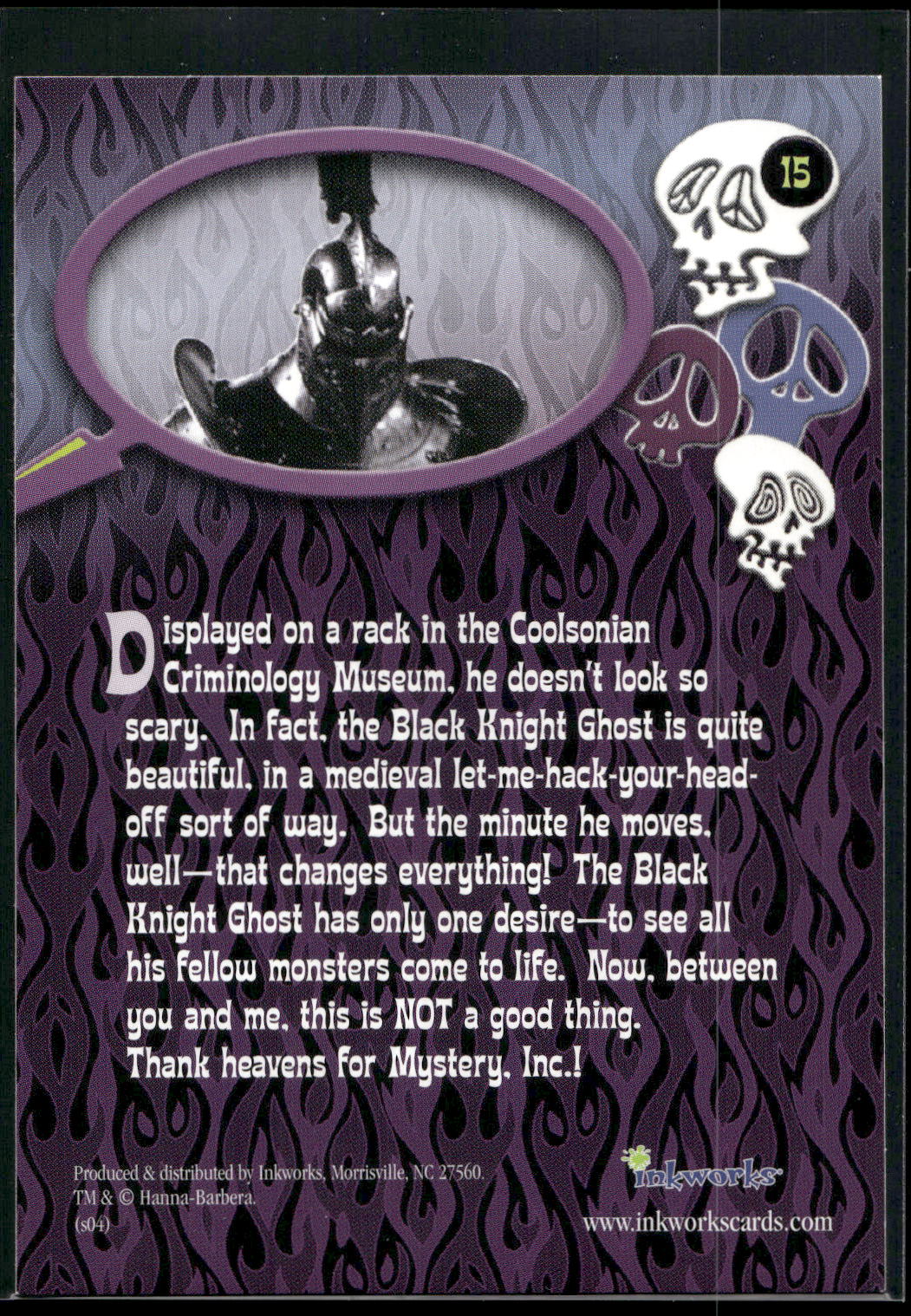 2004 Inkworks Scooby-Doo 2: Monsters Unleashed #15 Black Knight Ghost