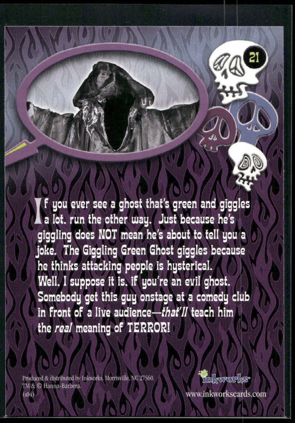 2004 Inkworks Scooby-Doo 2: Monsters Unleashed #21 Giggling Green Ghost