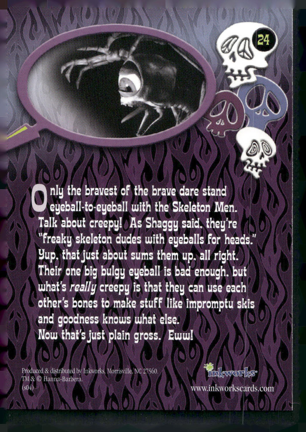 2004 Inkworks Scooby-Doo 2: Monsters Unleashed #24 Skeleton Man