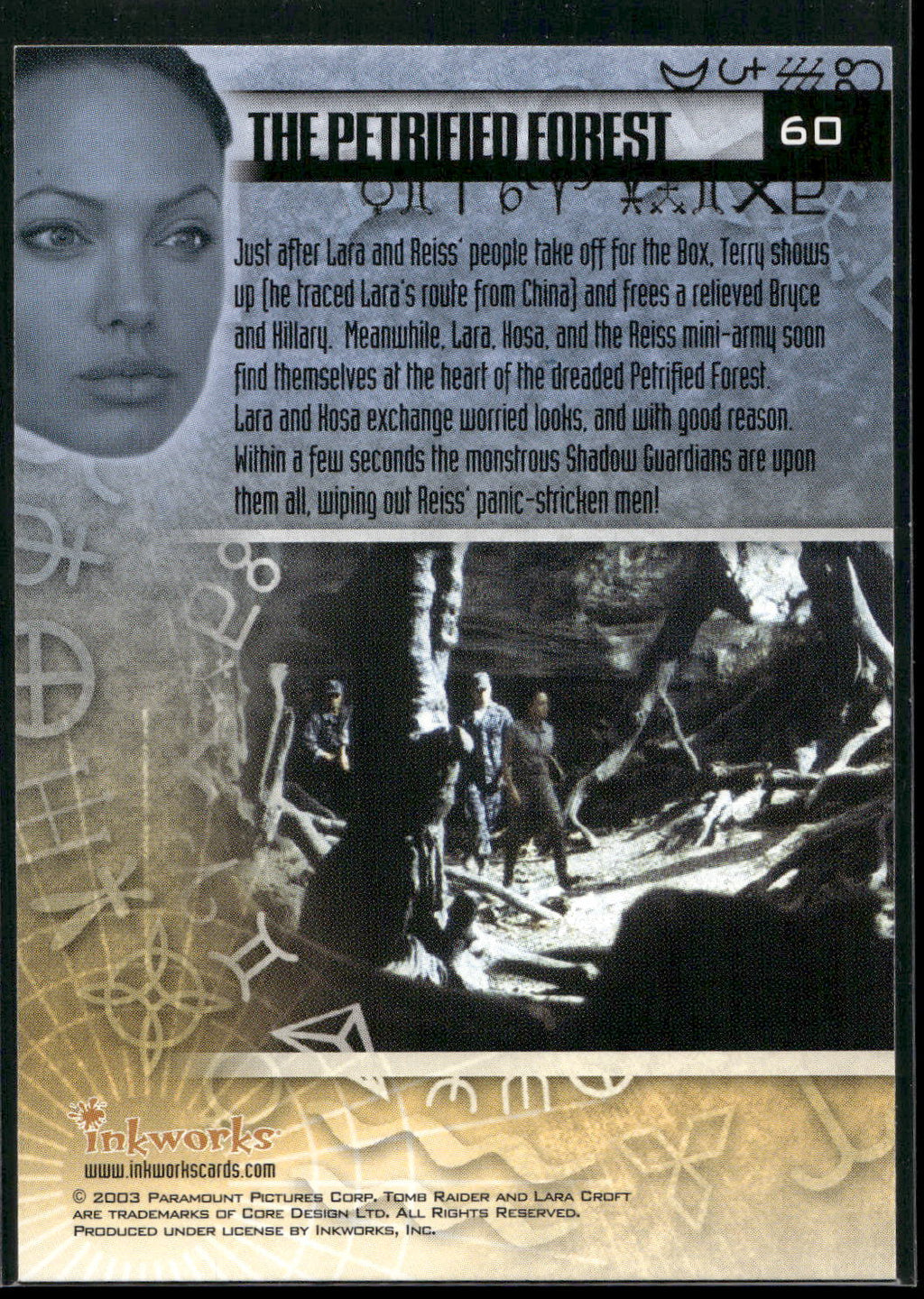 2003 Inkworks Tomb Raider: The Cradle of Life #60 The Petrified Forest