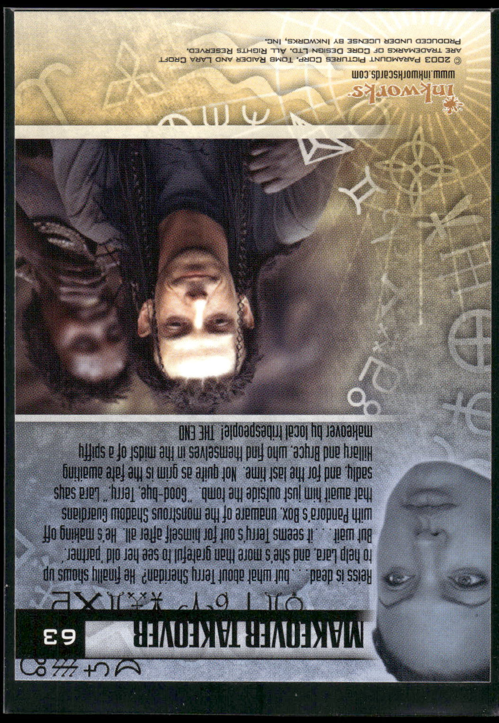 2003 Inkworks Tomb Raider: The Cradle of Life #63 Makeover Takeover