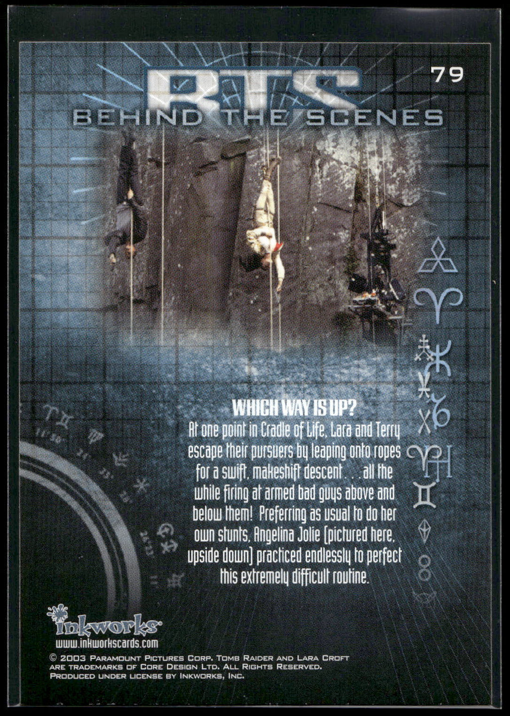 2003 Inkworks Tomb Raider: The Cradle of Life #79 Which Way Is Up?