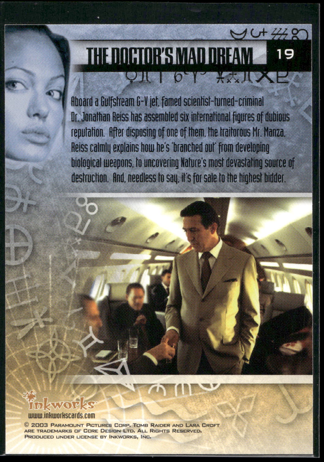 2003 Inkworks Tomb Raider: The Cradle of Life #19 The Doctor's Mad Dream