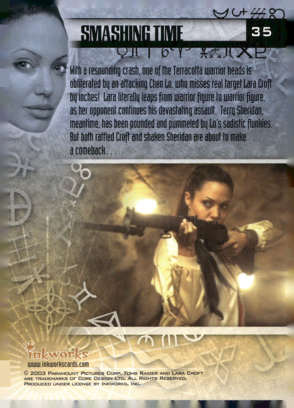 2003 Inkworks Tomb Raider: The Cradle of Life #35 Smashing Time