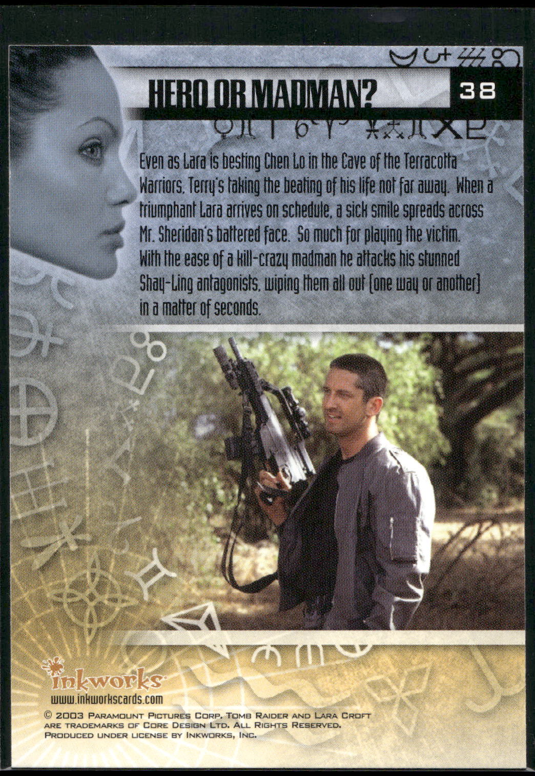 2003 Inkworks Tomb Raider: The Cradle of Life #38 Hero or Madman?