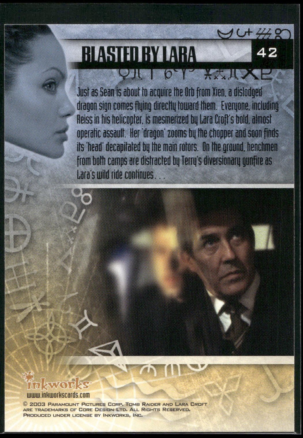 2003 Inkworks Tomb Raider: The Cradle of Life #42 Blasted by Lara