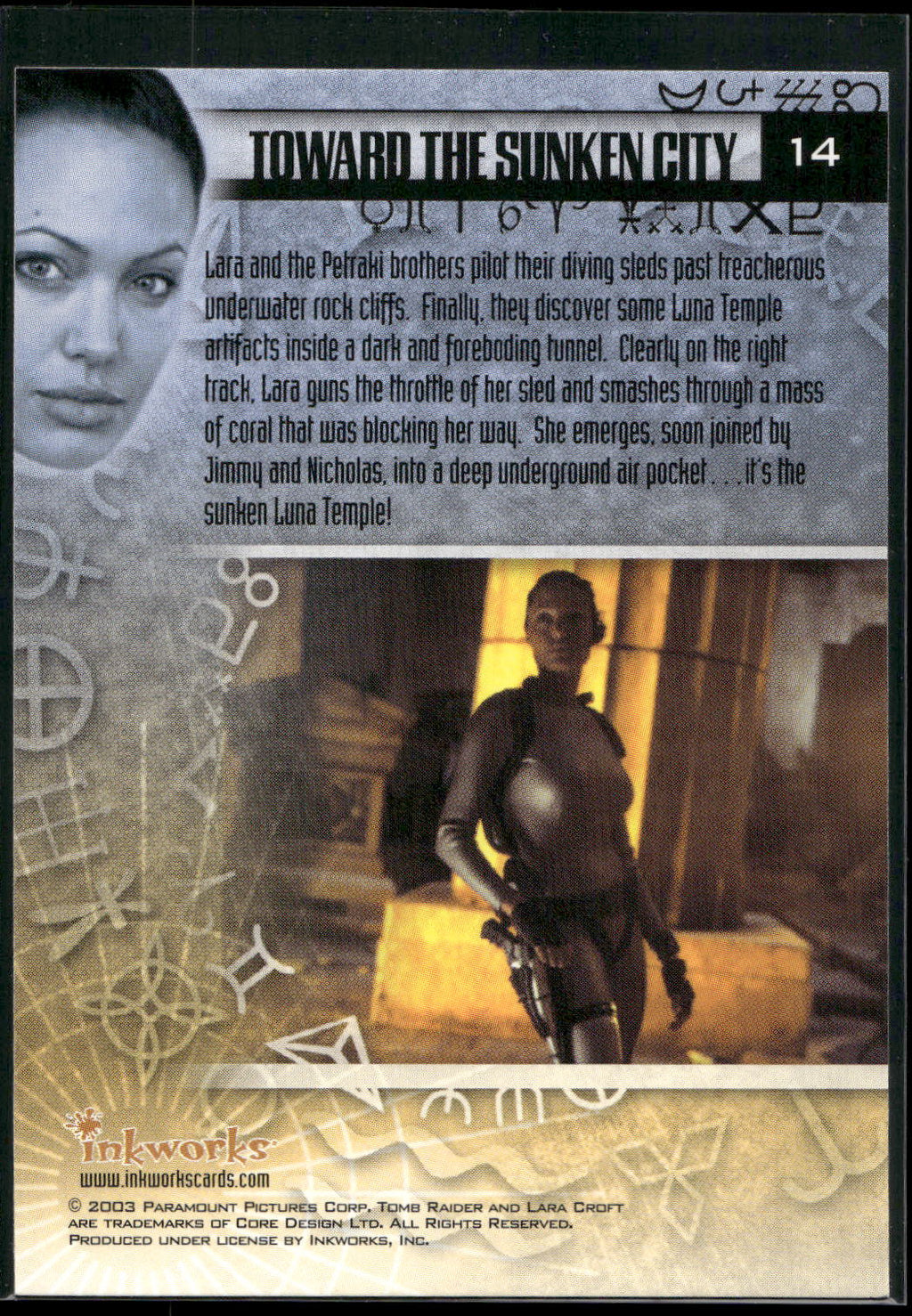 2003 Inkworks Tomb Raider: The Cradle of Life #14 Toward the Sunken City