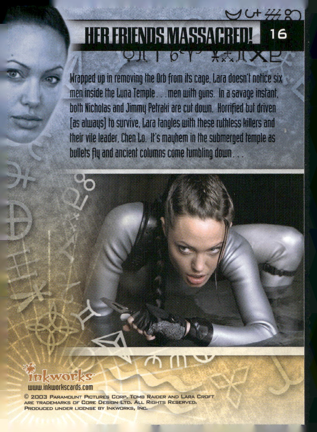 2003 Inkworks Tomb Raider: The Cradle of Life #16 Her Friends Massacred!