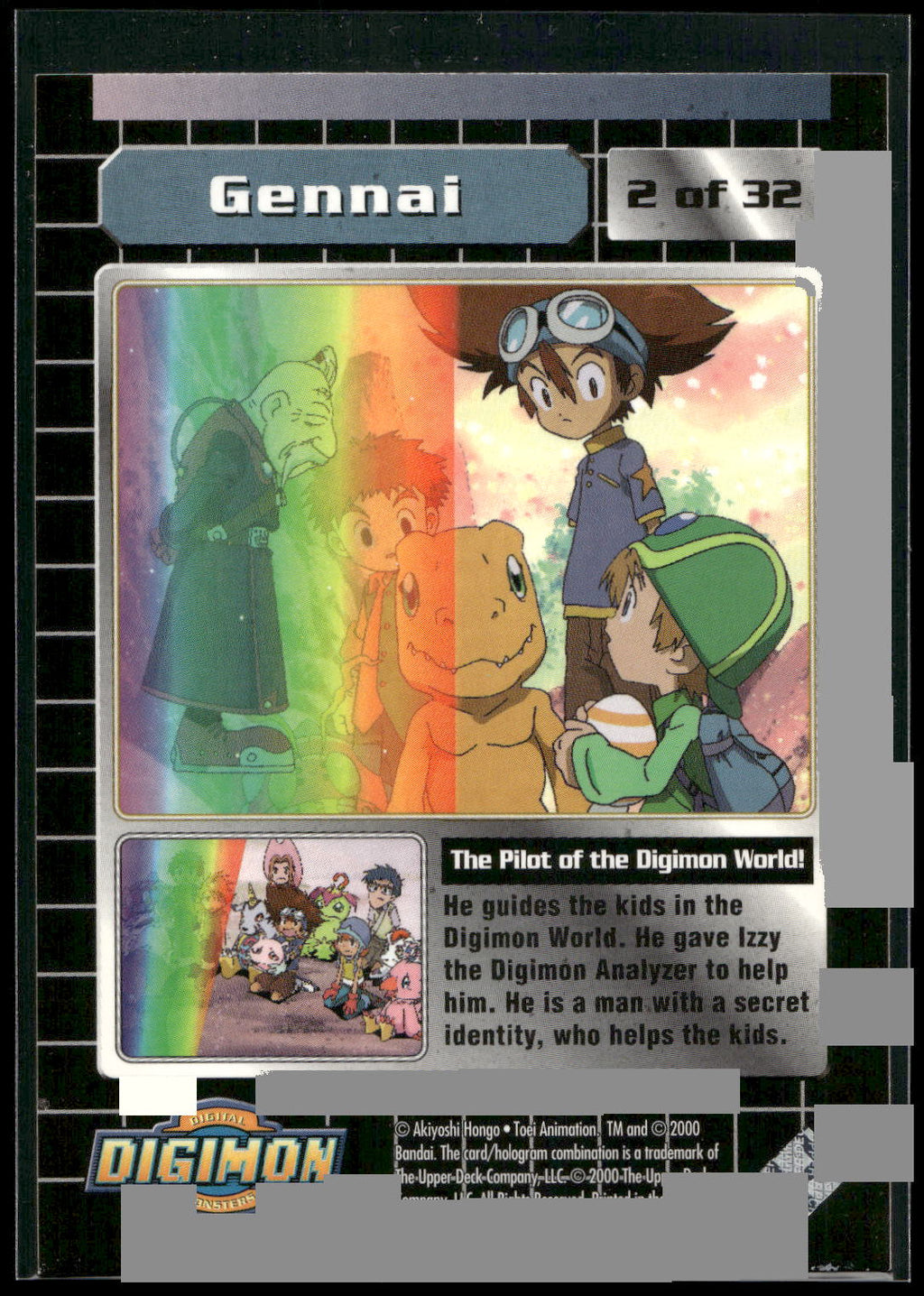 2000 Upper Deck Digimon Series 2 #2of32 Gennai