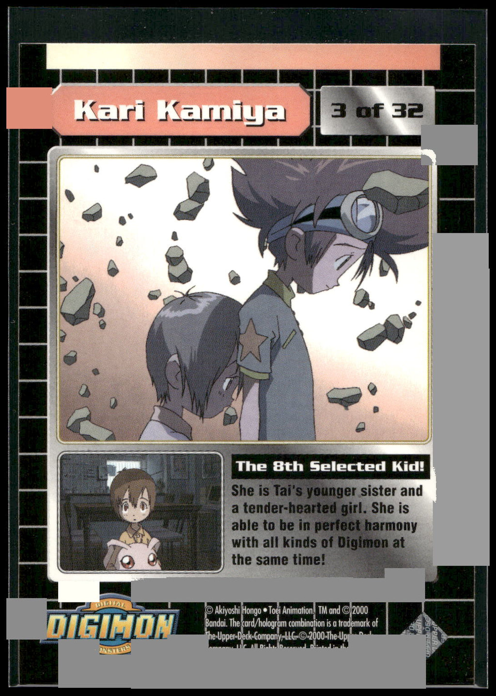 2000 Upper Deck Digimon Series 2 #3of32 Kari Kamiya