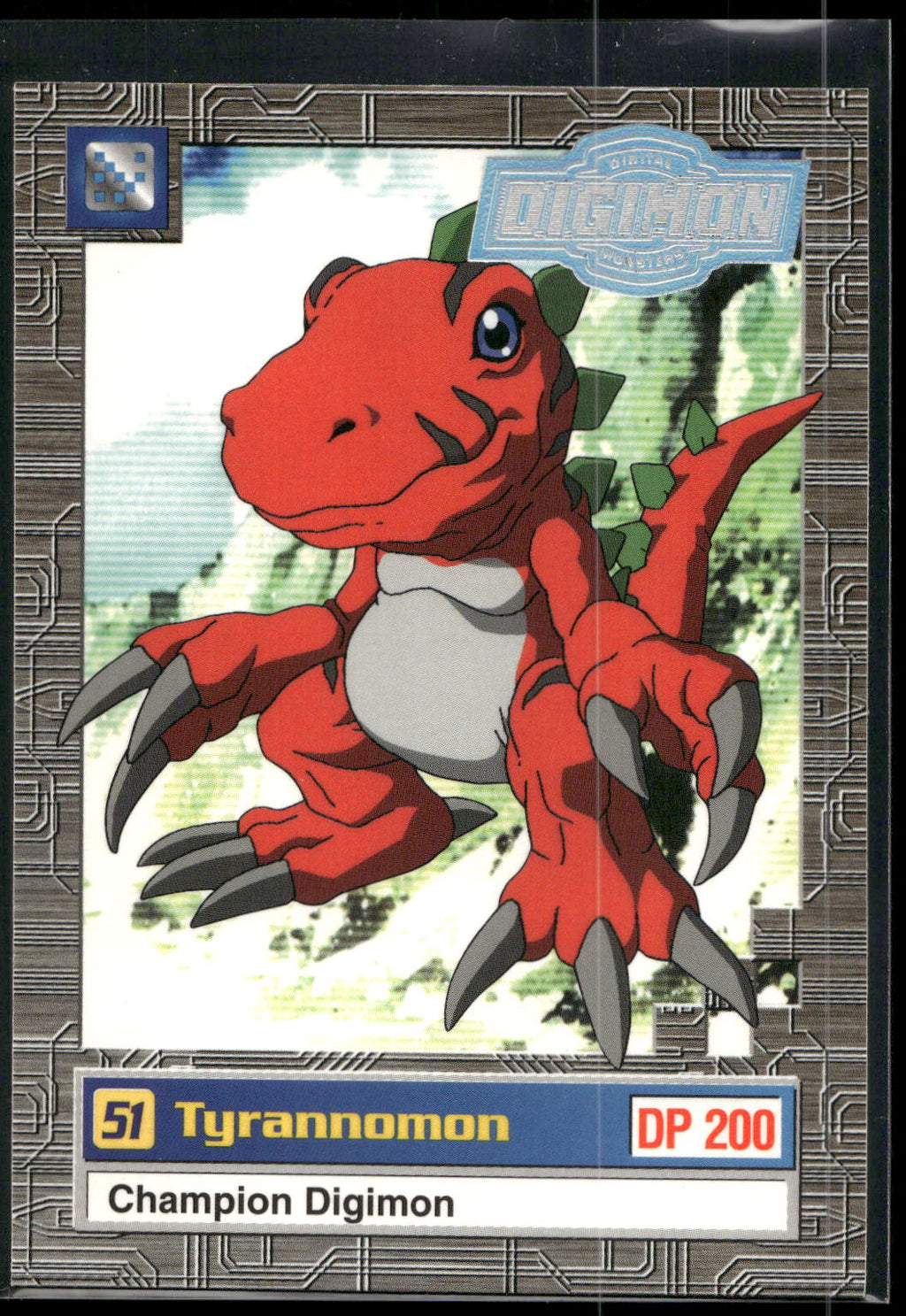 2000 Upper Deck Digimon Series 2 #5of32 51 Tyrannomon
