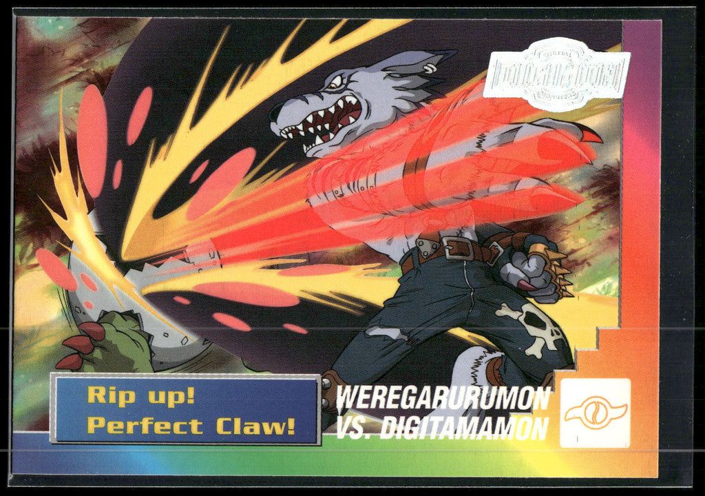 2000 Upper Deck Digimon Series 2 #26of32 WereGarurumon vs. Digtamamon