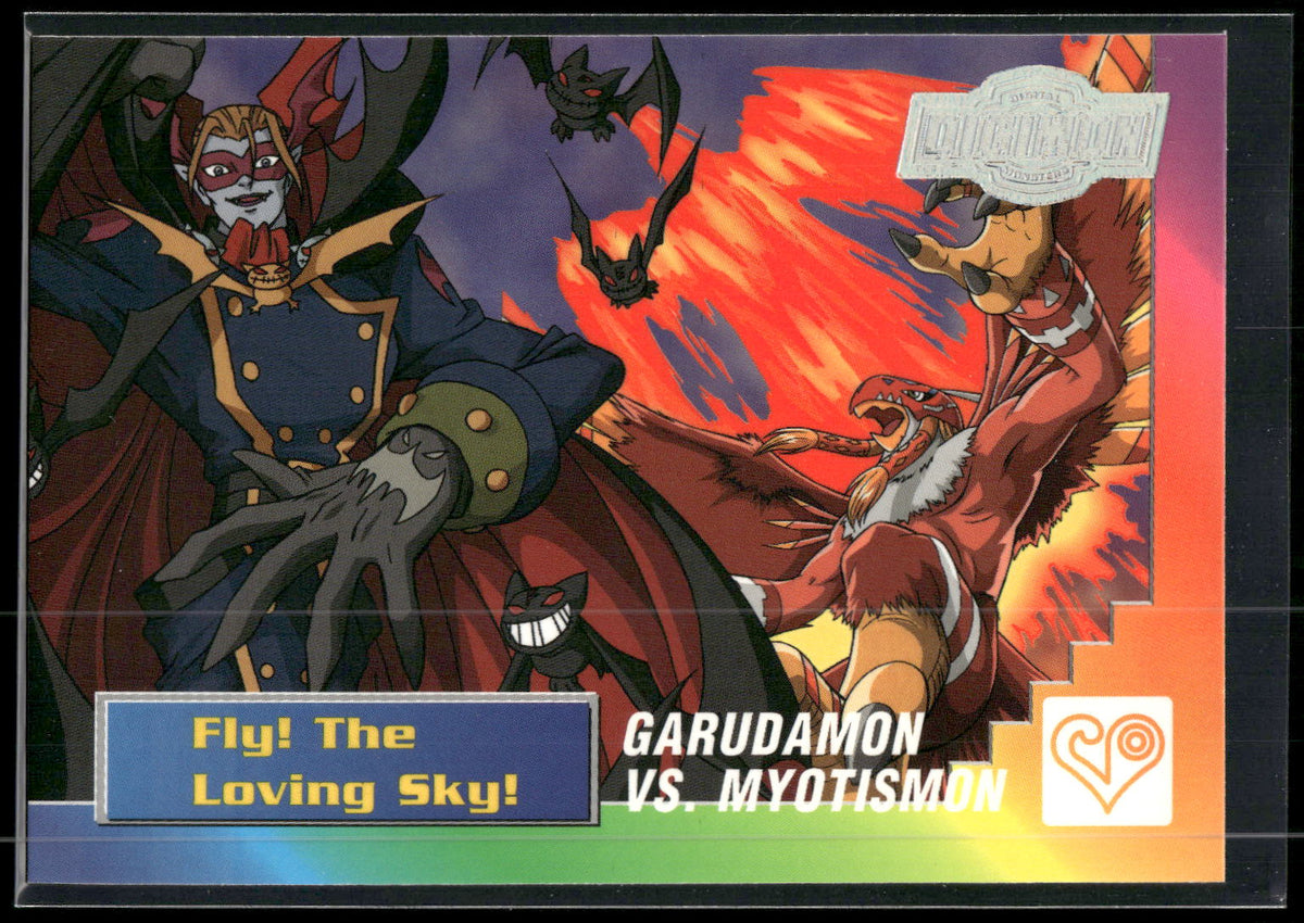 2000 Upper Deck Digimon Series 2 #28of32 Garudamon vs. Myotismon