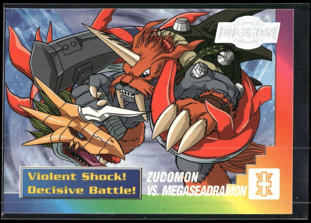 2000 Upper Deck Digimon Series 2 #31of32 Zudomon vs. MegaSeadramon