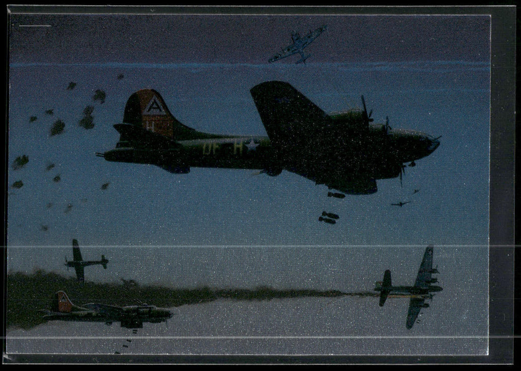 1994 Cardz World War II #T7 8th A.E. - B 17's Under Fire Tekchrome