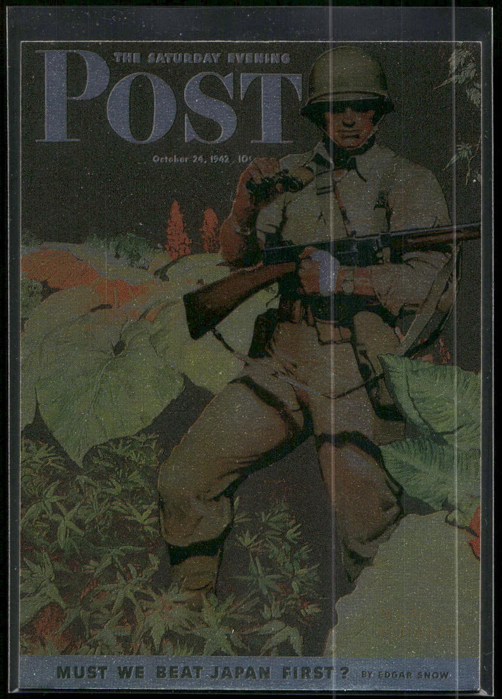 1994 Cardz World War II #T10 Saturday Evening Post - 10/24/42 Tekchrome