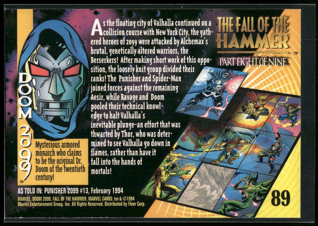 1994 Fleer Marvel Universe #89 Doom 2099