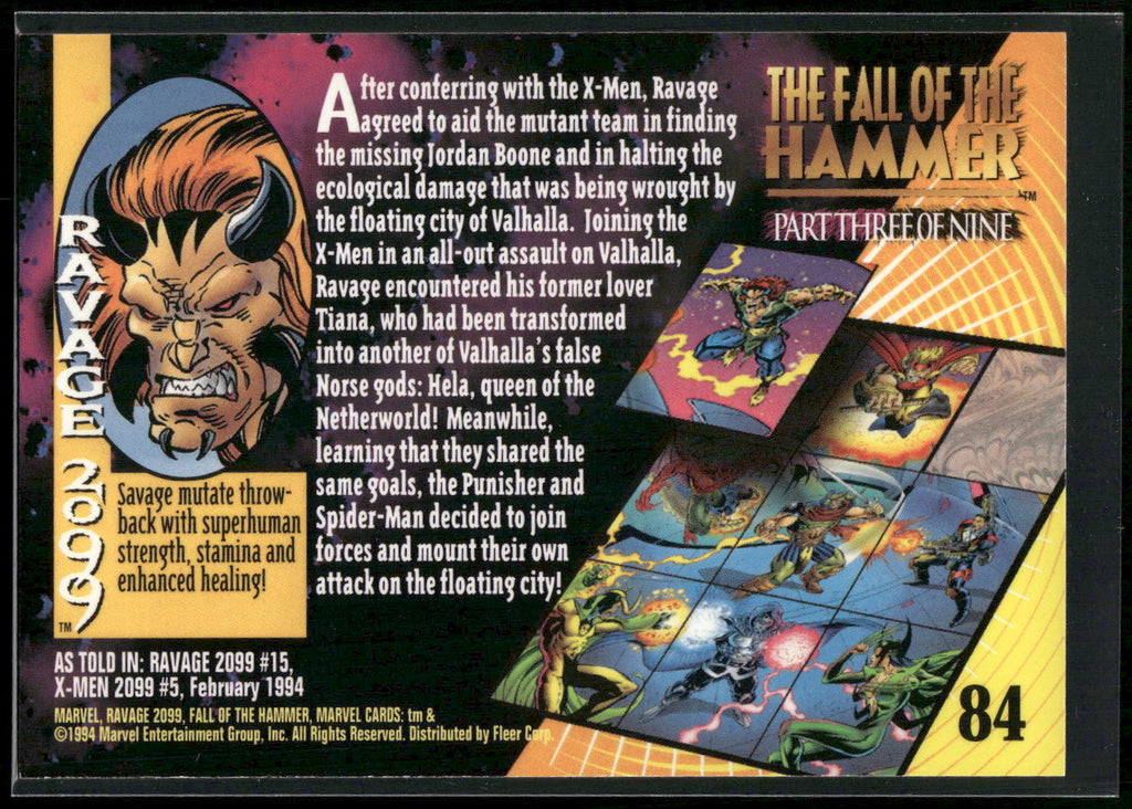 1994 Fleer Marvel Universe #84 Ravage 2099