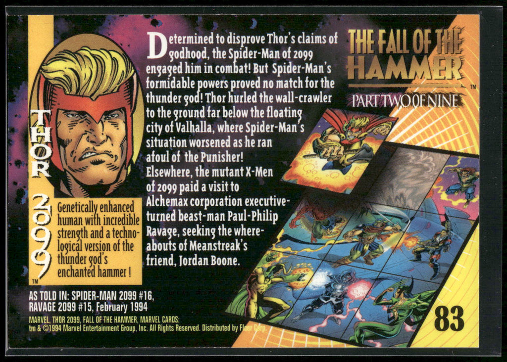 1994 Fleer Marvel Universe #83 Thor 2099
