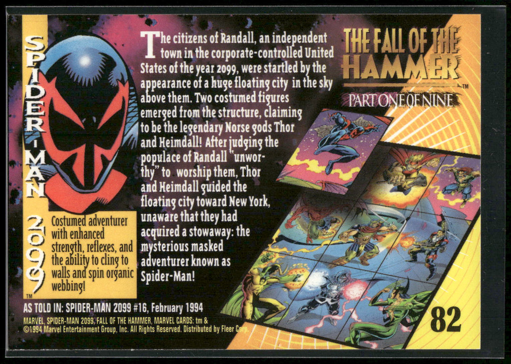 1994 Fleer Marvel Universe #82 Spider-Man 2099