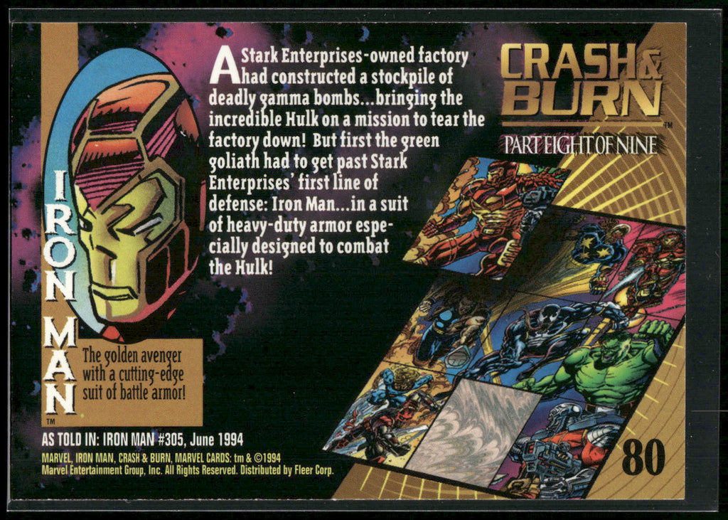1994 Fleer Marvel Universe #80 Iron Man