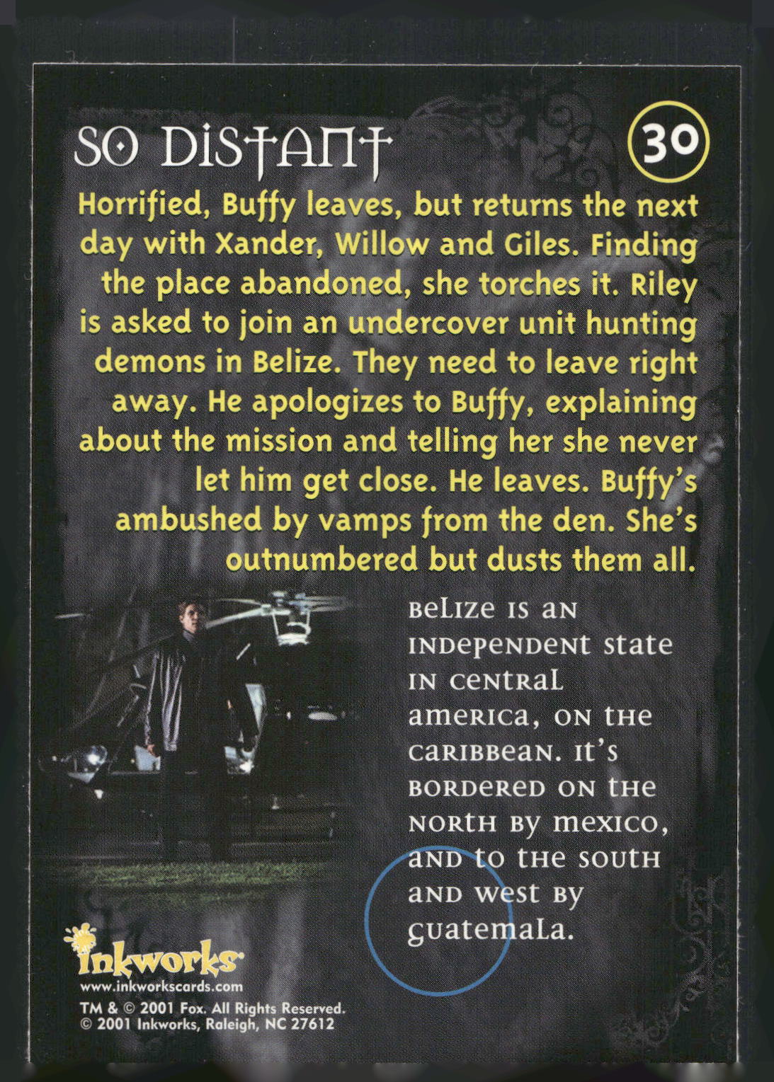 2001 Inkworks Buffy the Vampire Slayer Season 5 #30 So Distant