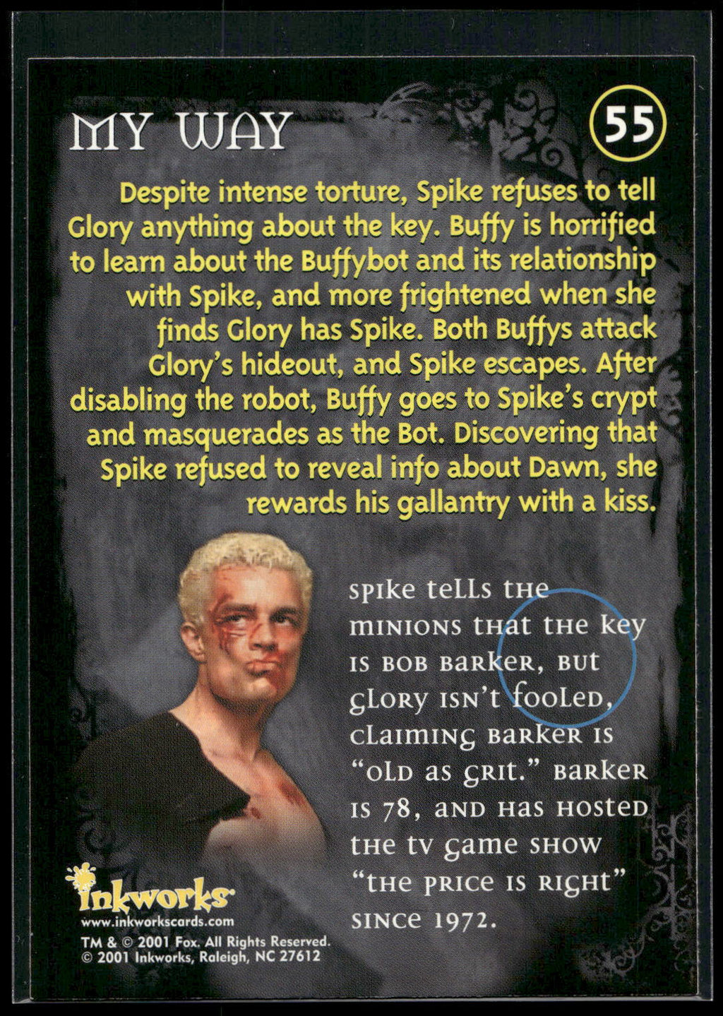 2001 Inkworks Buffy the Vampire Slayer Season 5 #55 My Way