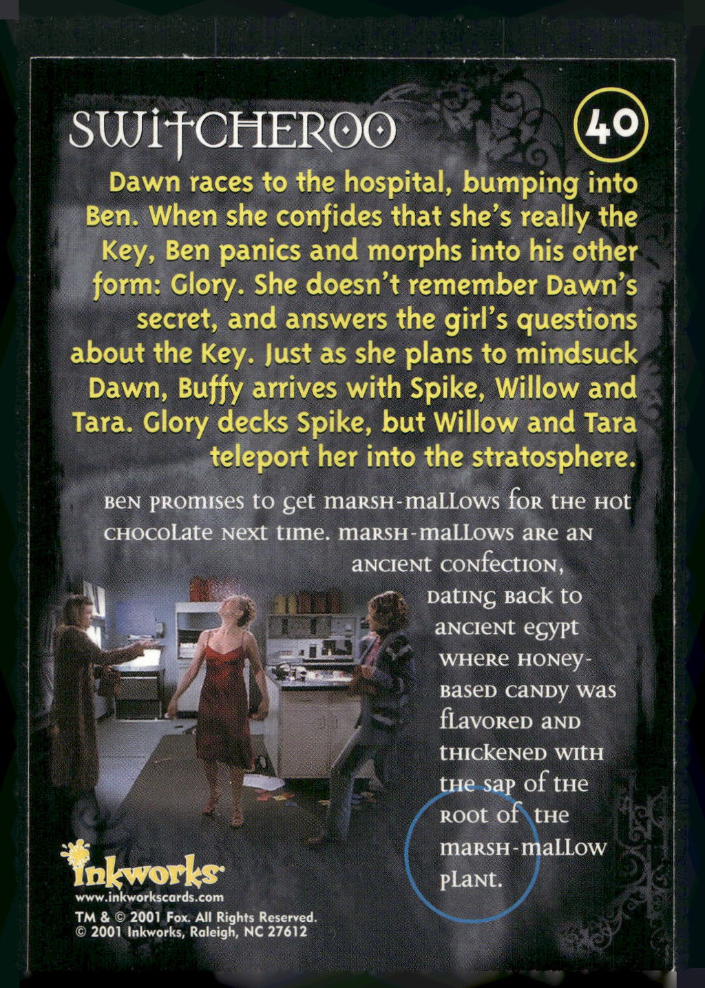 2001 Inkworks Buffy the Vampire Slayer Season 5 #40 Switcheroo
