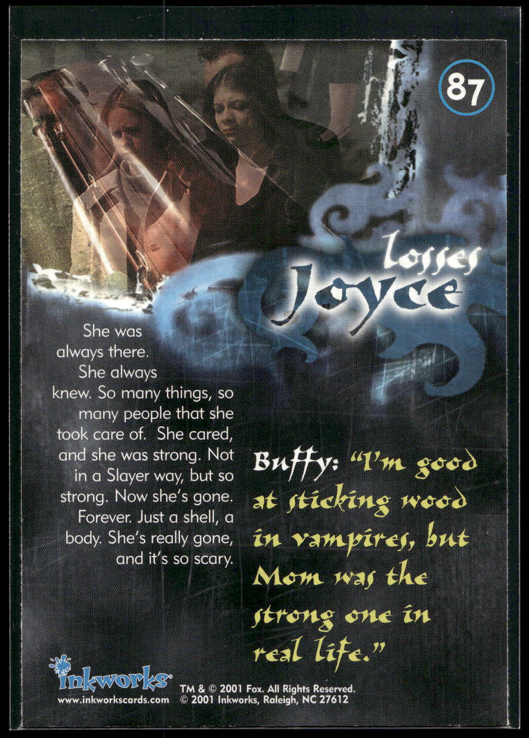 2001 Inkworks Buffy the Vampire Slayer Season 5 #87 Joyce