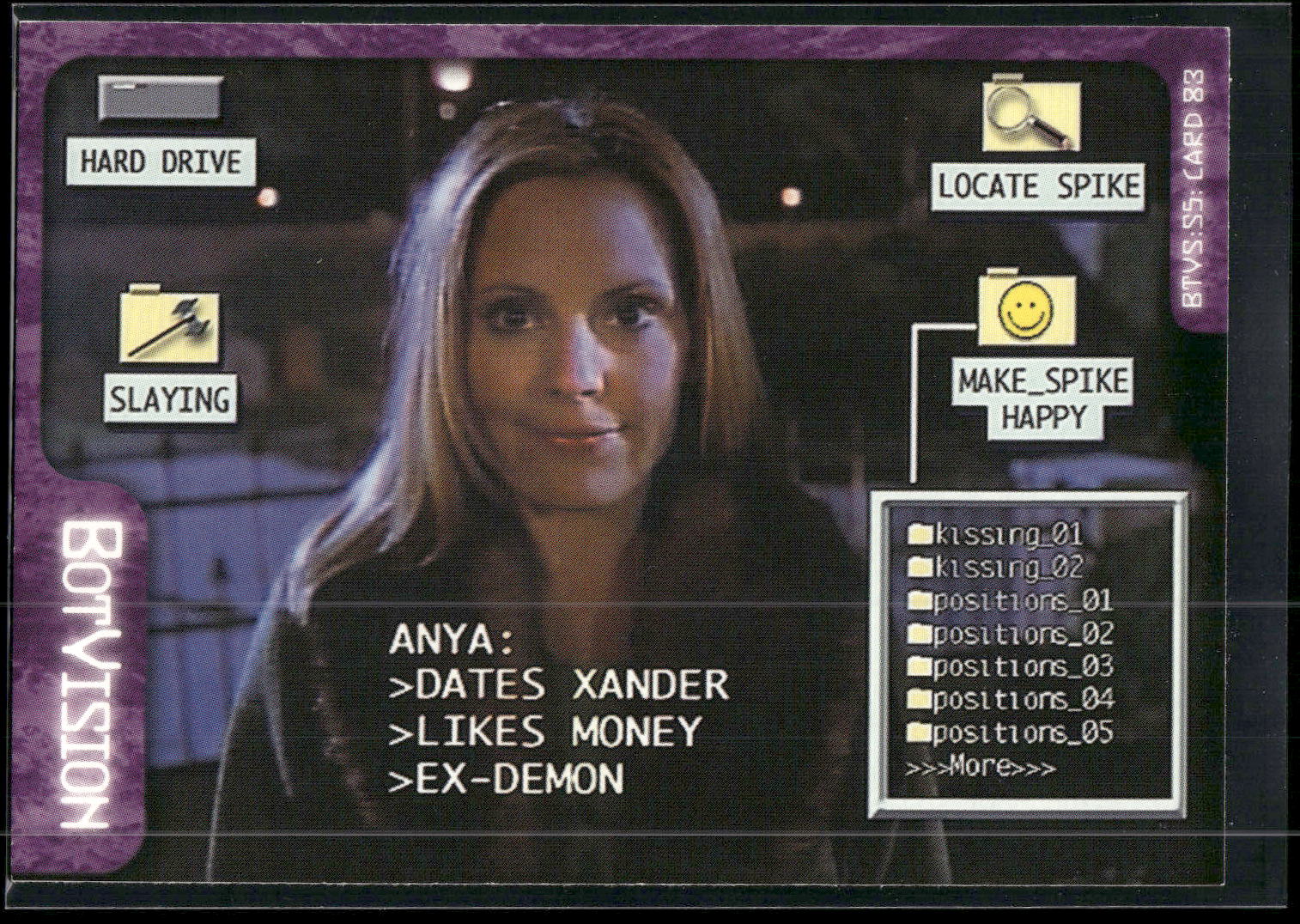 2001 Inkworks Buffy the Vampire Slayer Season 5 #83 Anya