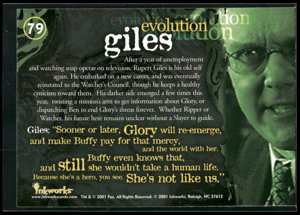 2001 Inkworks Buffy the Vampire Slayer Season 5 #79 Giles