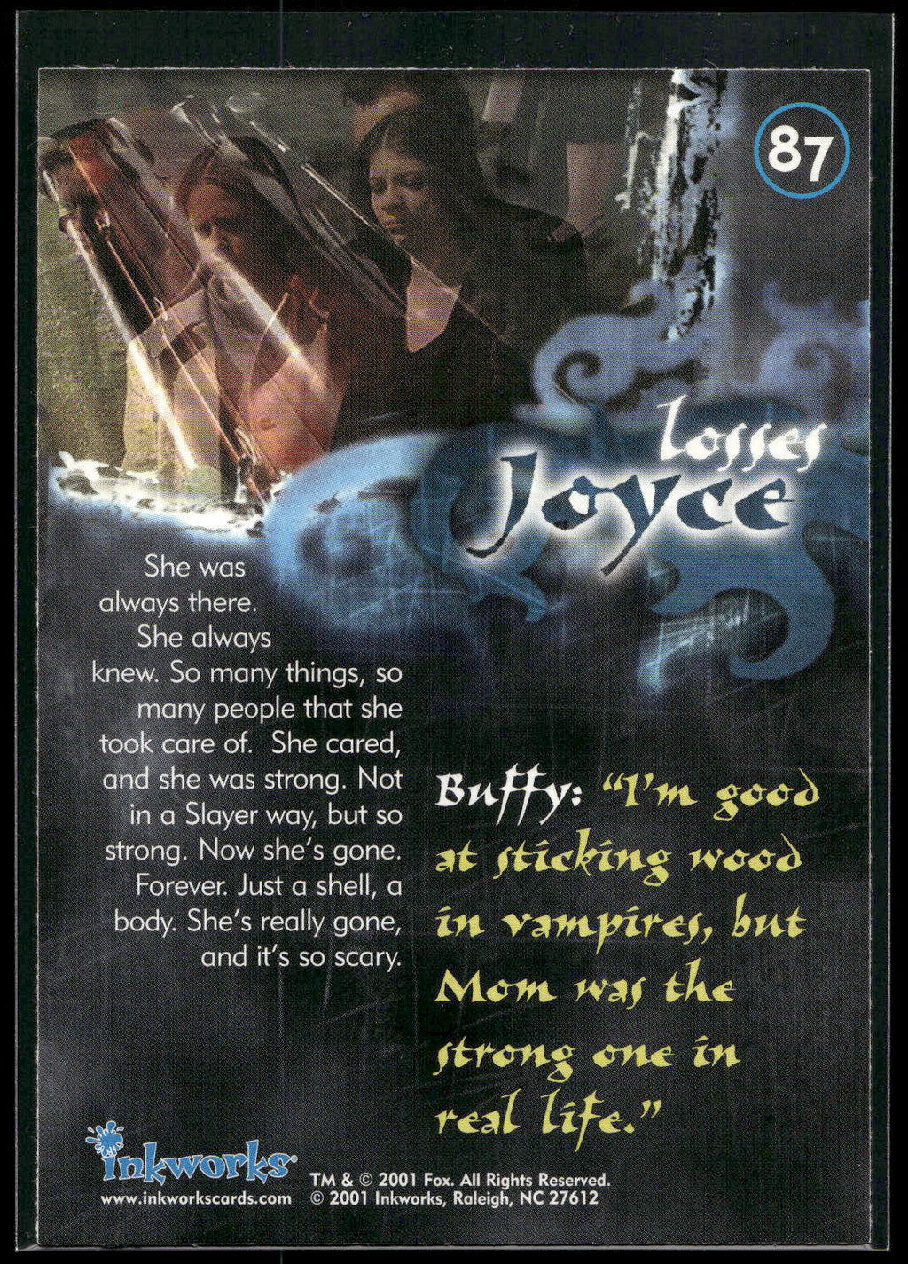 2001 Inkworks Buffy the Vampire Slayer Season 5 #87 Joyce