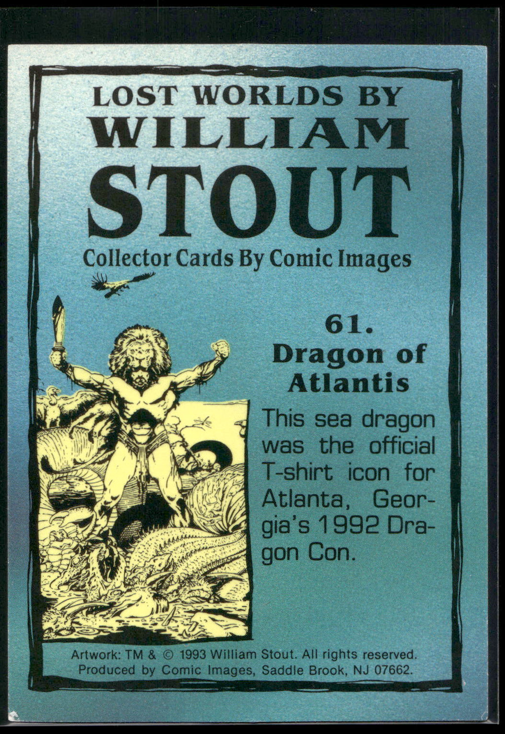 1993 Comic Images William Stout Series 1 #61 Dragon of Atlantis