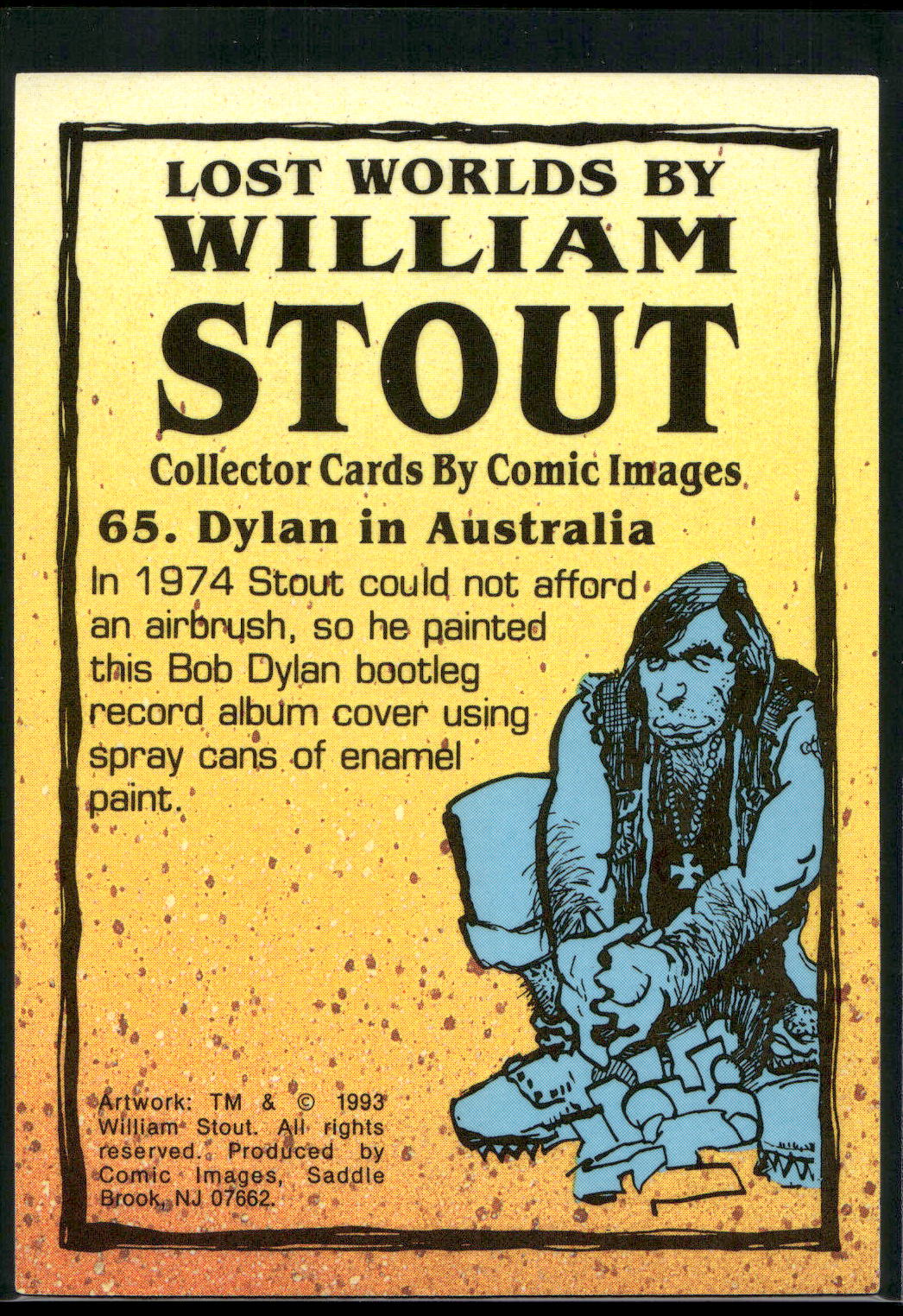 1993 Comic Images William Stout Series 1 #65 Dylan in Australia