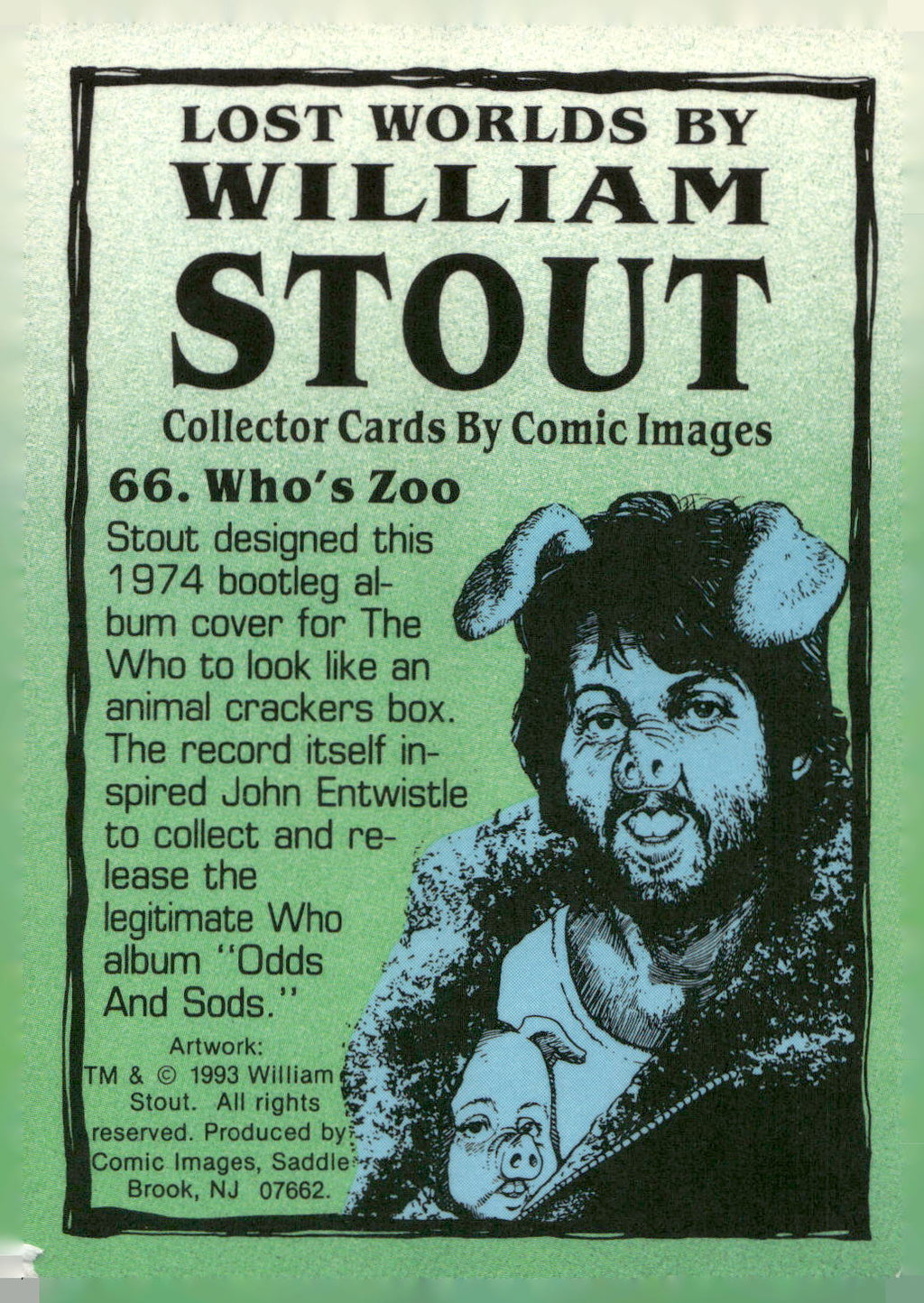 1993 Comic Images William Stout Series 1 #66 Who's Zoo