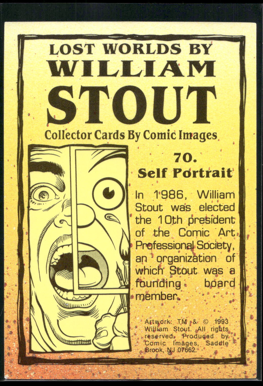1993 Comic Images William Stout Series 1 #70 Self Portrait