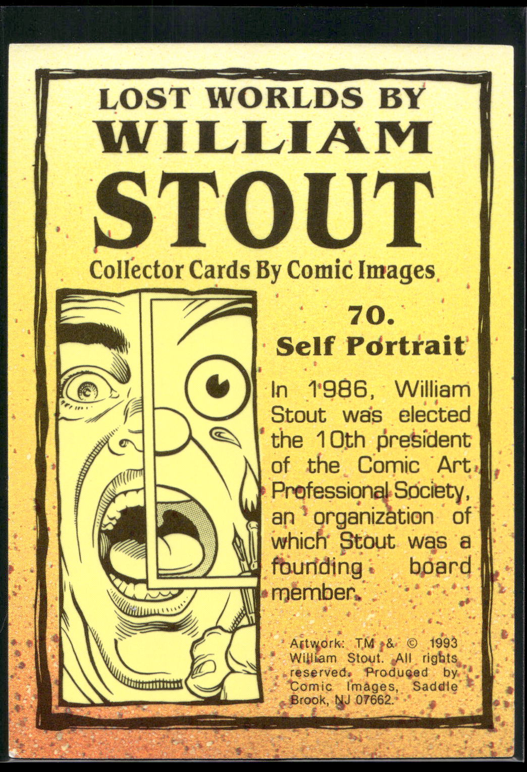 1993 Comic Images William Stout Series 1 #70 Self Portrait