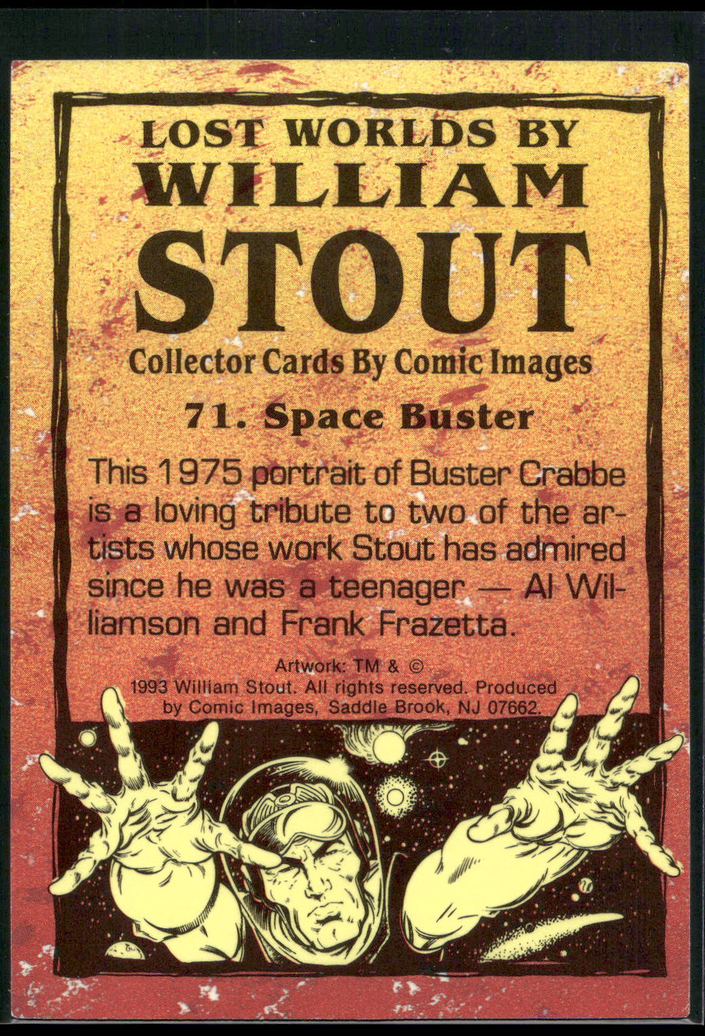 1993 Comic Images William Stout Series 1 #71 Space Buster