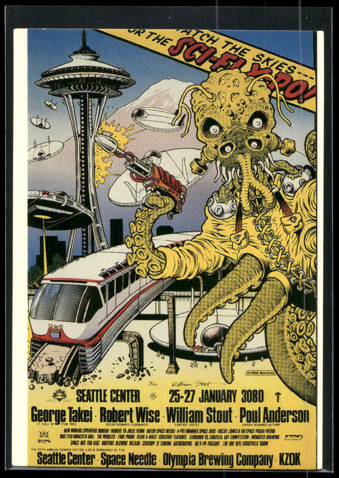 1993 Comic Images William Stout Series 1 #72 Sci Fi Xpo Poster