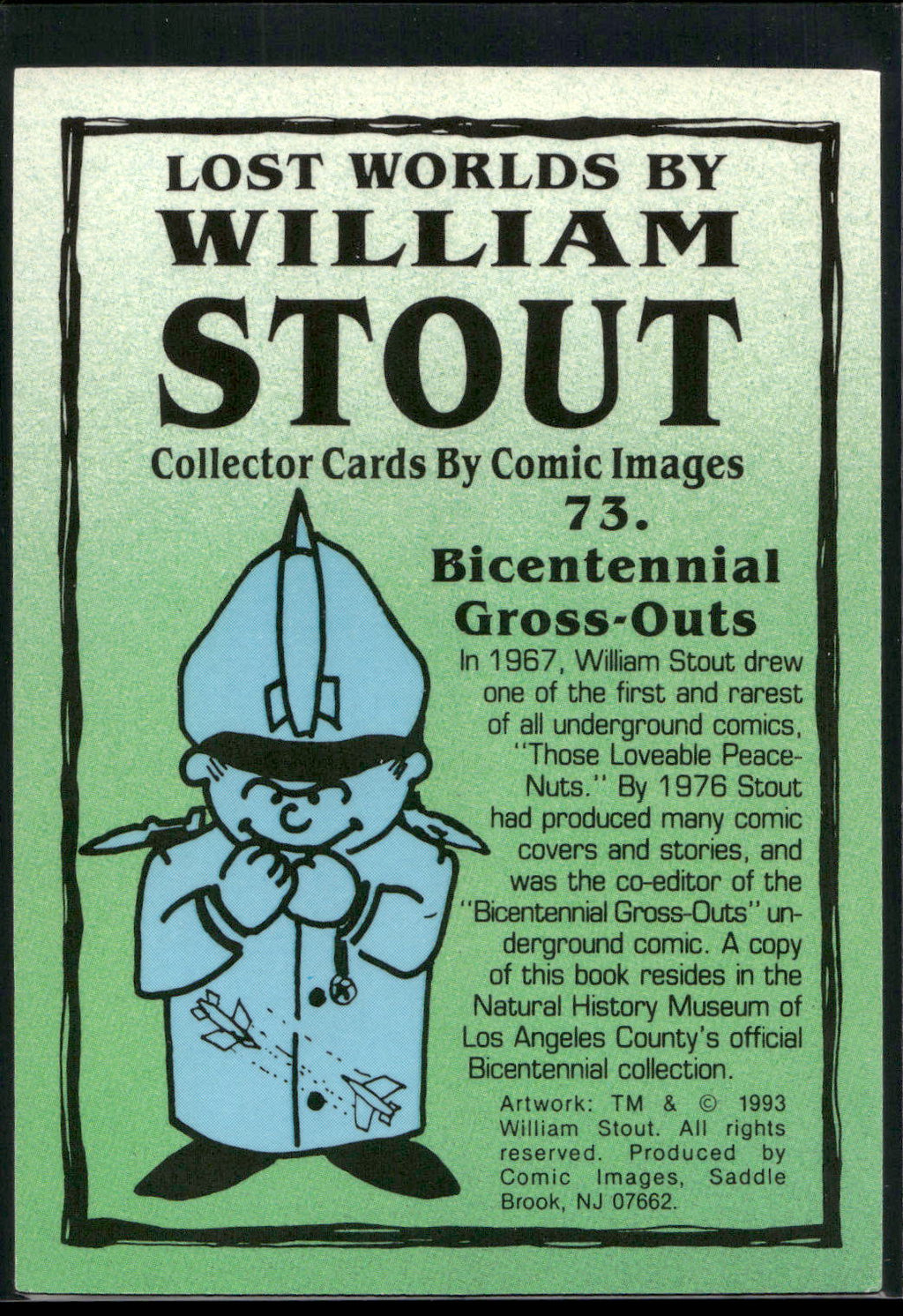 1993 Comic Images William Stout Series 1 #73 Bicentennial Gross-Outs