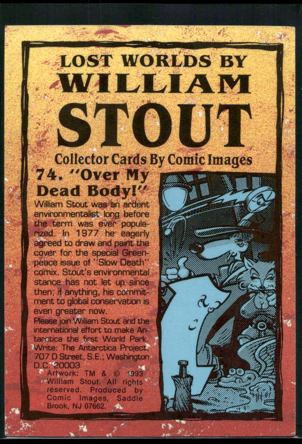 1993 Comic Images William Stout Series 1 #74 Over My Dead Body!