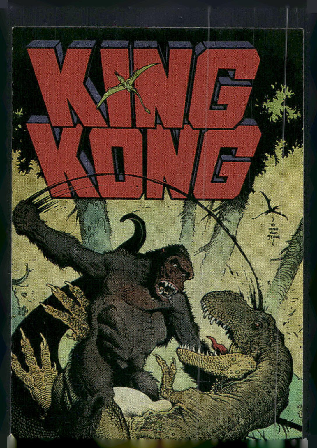 1993 Comic Images William Stout Series 1 #77 Kong vs. T. Rex