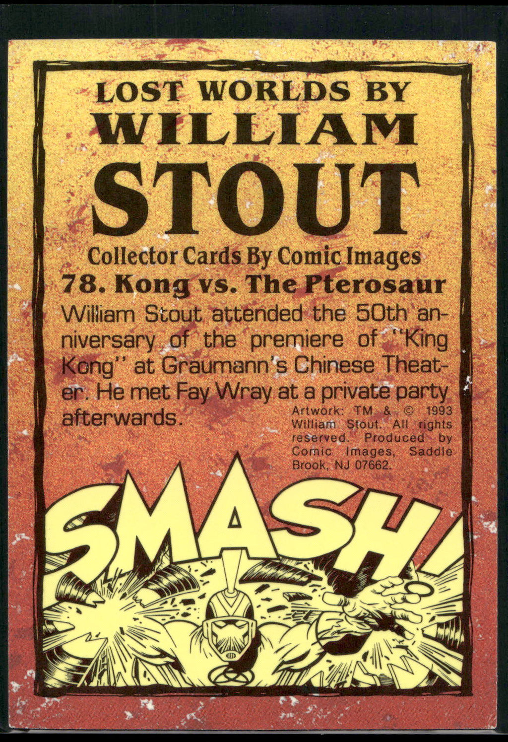 1993 Comic Images William Stout Series 1 #78 Kong vs. the Pterosaur