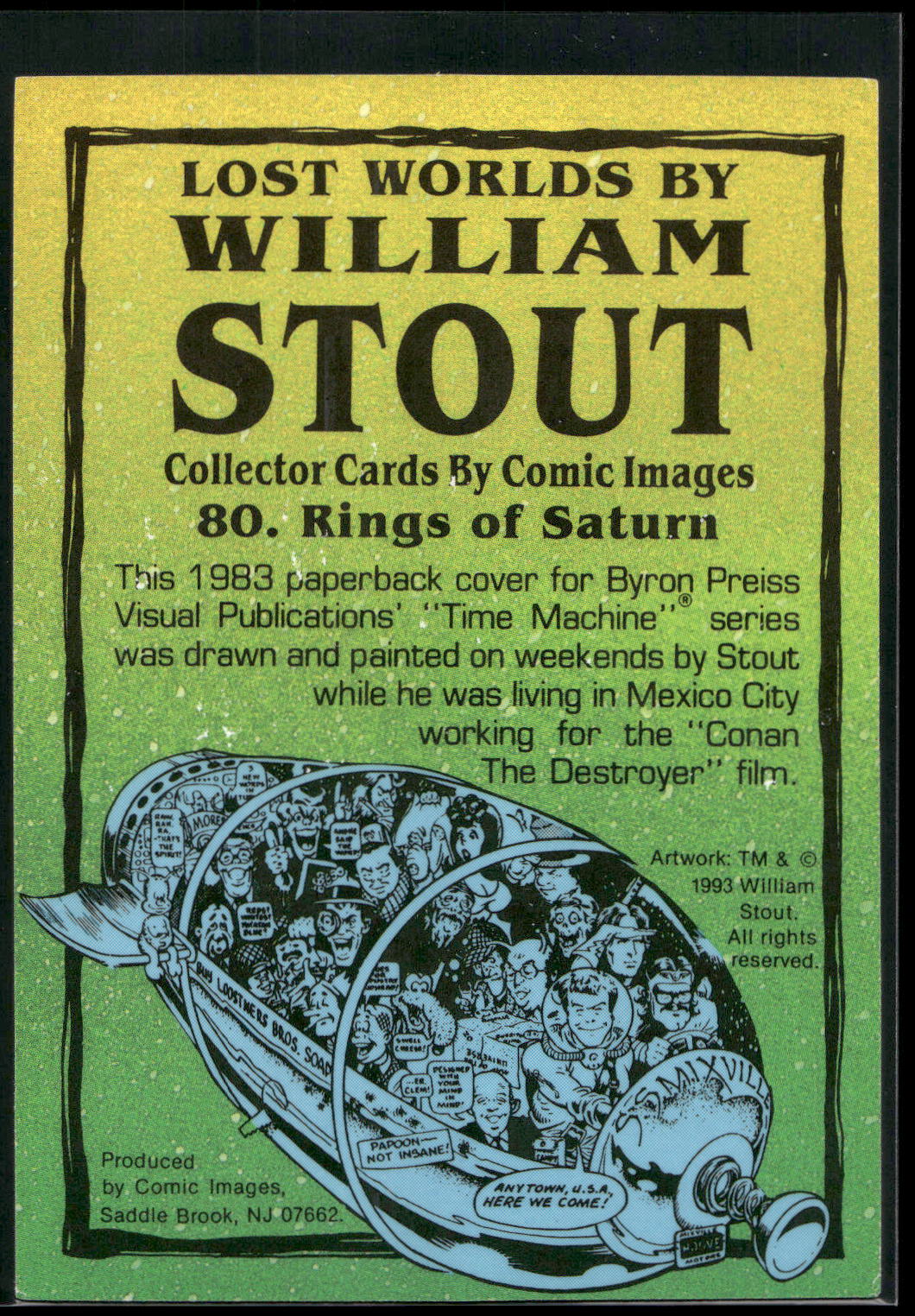 1993 Comic Images William Stout Series 1 #80 Rings of Saturn